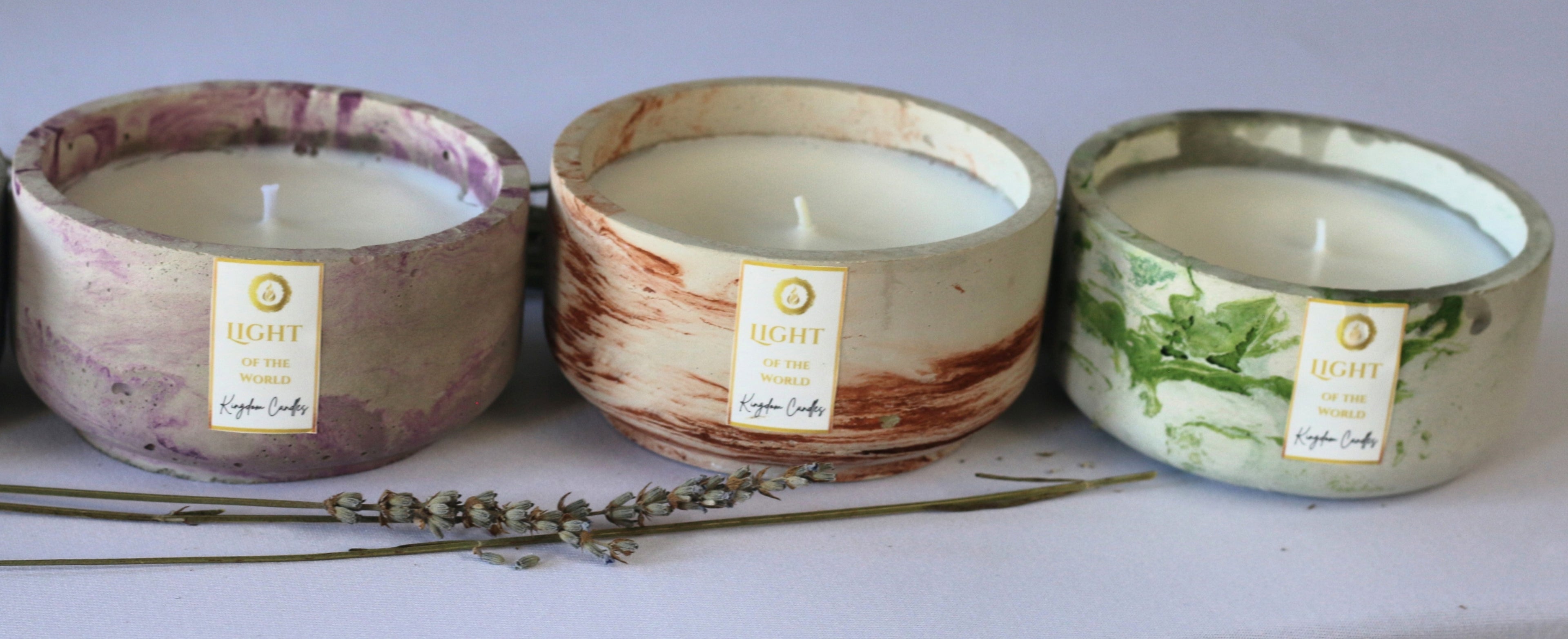 Aromatherapy candle trio