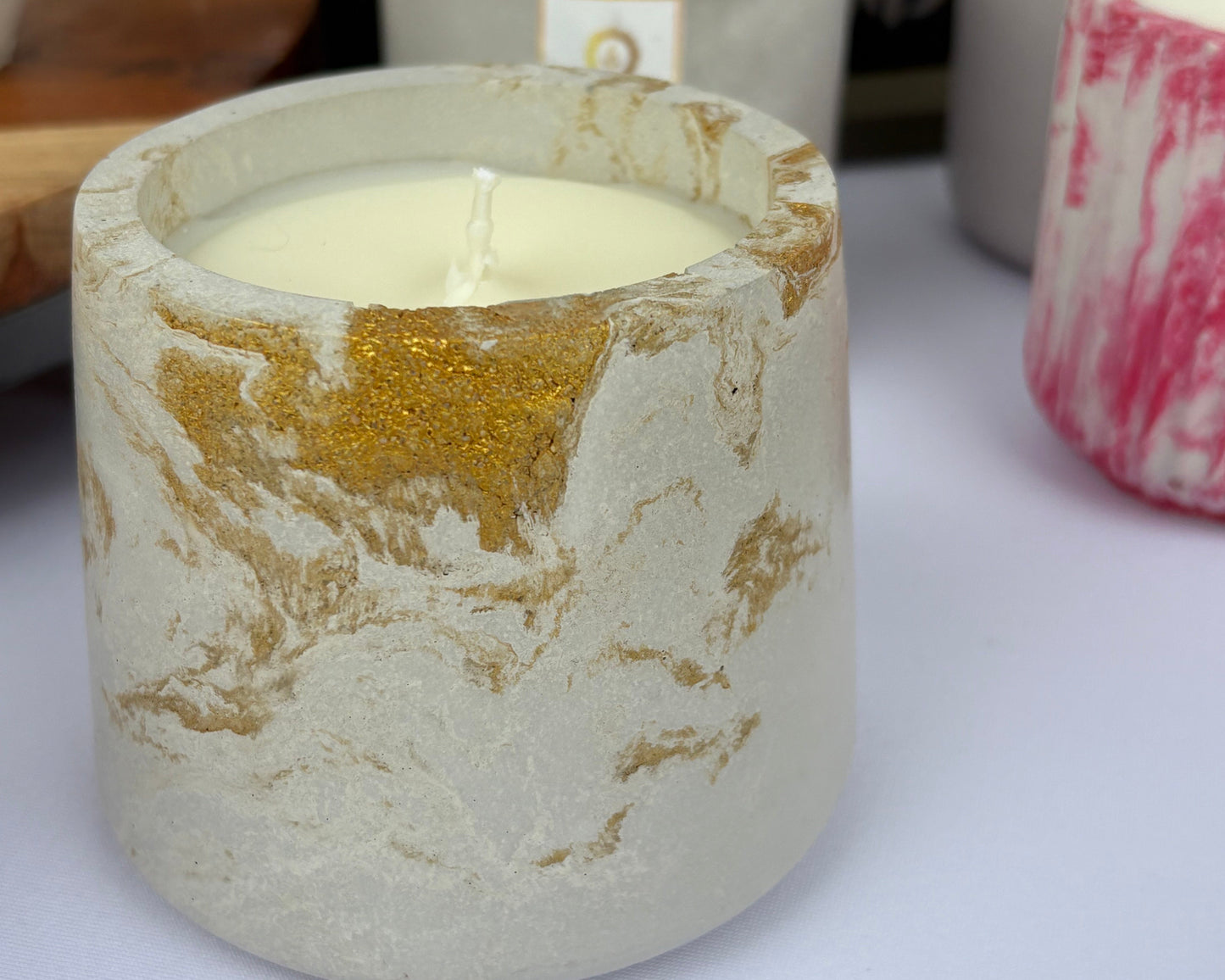 Palmarosa Essential oil Candle made with Coconut Apricot Wax